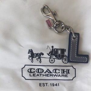 Coach letter “L” Bag Charm